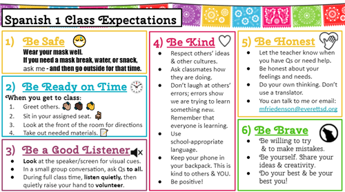 Class Expectations